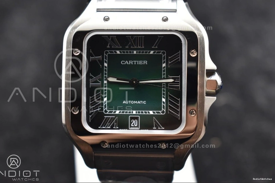 SmartLinks Edition Bracelet de Dial on 1:1 MIYOTA Youthful Green Cartier Santos BVF Best SS 1057 40mm 0509